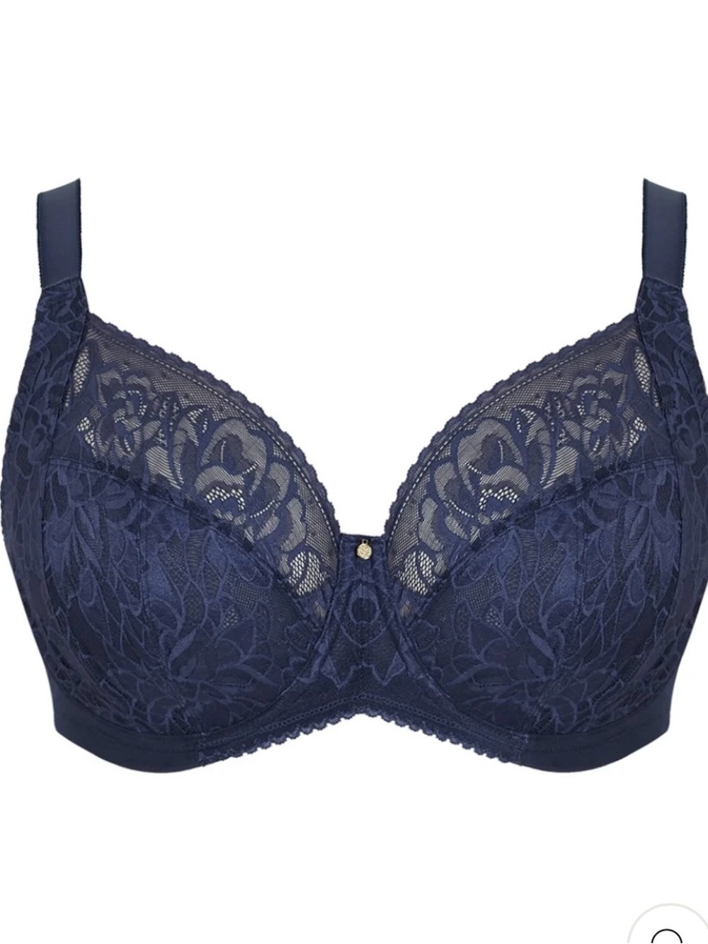 NWT Sculptresse Dream Bra 40G 40I Navy Full Cup Coverage Lace Adjustable Strap